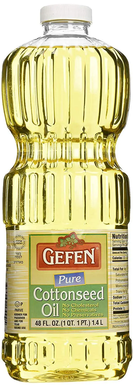 Bottle of Gefen Cottonseed oil