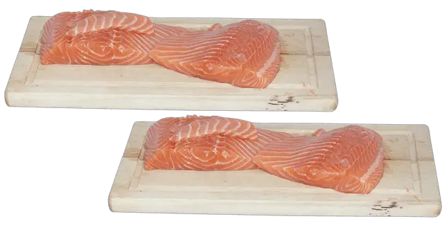 Fish fillet on top of a chopping board